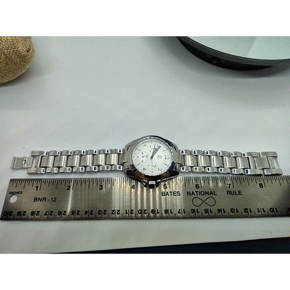 NY & C, ALL SILVER QUARTZ WRISTWATCH 15823 107 - Picture 4 of 12